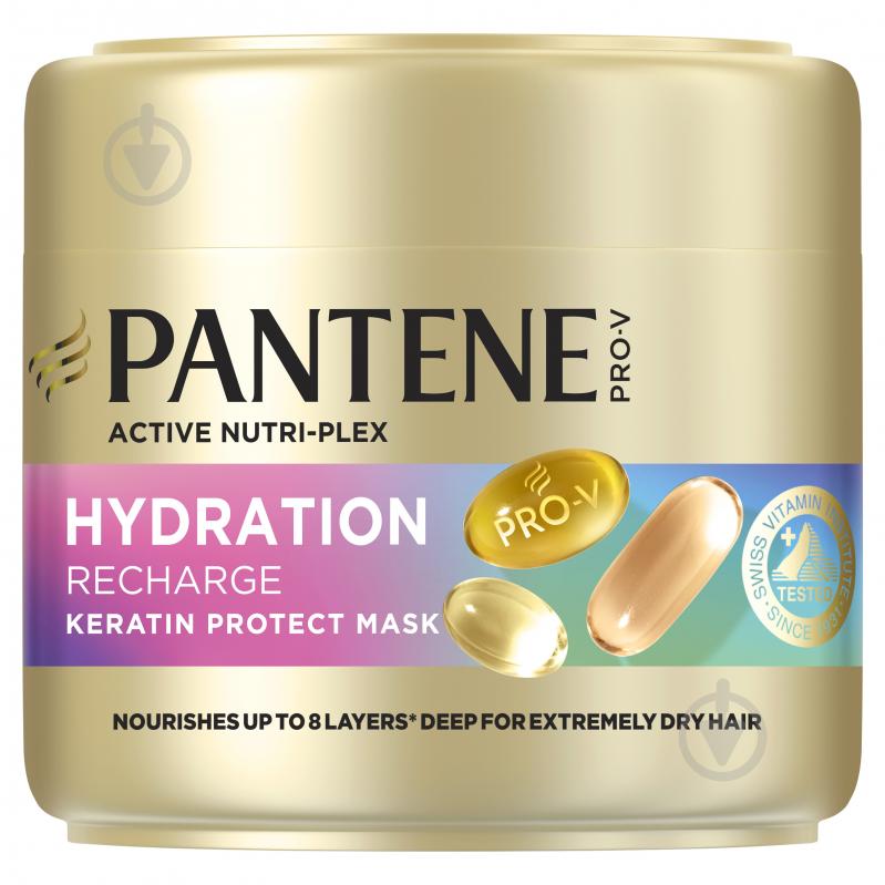 Маска Pantene Pro-V Hydration Recharge с кератином 300 мл - фото 2
