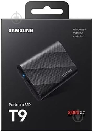 SSD-накопитель Samsung USB 3.2 Gen 2 Type-C T9 Shield 2000GB Portable USB Type-C 3D NAND (MU-PG2T0B/EU) - фото 7