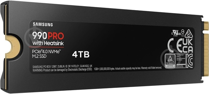 SSD-накопичувач Samsung 990PRO 4000GB M.2 PCI Express 4.0 x4 3D NAND (MZ-V9P4T0CW) - фото 7