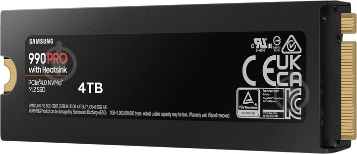 SSD-накопичувач Samsung 990PRO 4000GB M.2 PCI Express 4.0 x4 3D NAND (MZ-V9P4T0CW) - фото 5