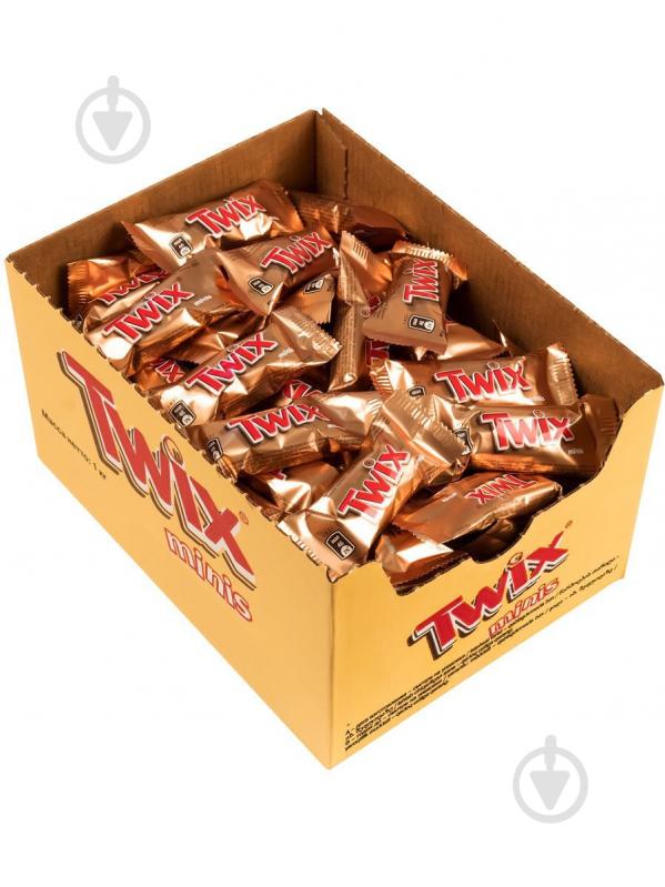 Конфеты Twix Minis с карамелью покрытые молочным шоколадом 1000 г - фото 1