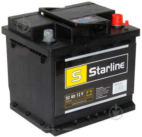 Аккумулятор автомобильный STARLINE S BE 50L-400 50Ah 400A 12V «+» слева (S BE 50L-400) - фото 1