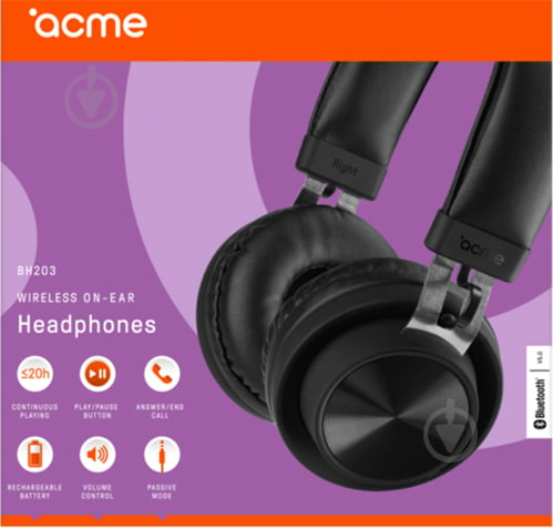 Гарнітура Acme BH203 Bluetooth headset (4770070879436) - фото 9