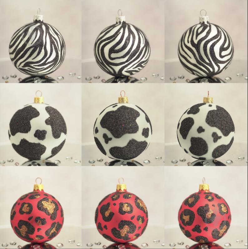 Набор елочных шаров Сафари d 85 мм 5 шт./уп. - фото 1 Набор елочных шаров Сафари d 85 мм 5 шт./уп. - фото 1