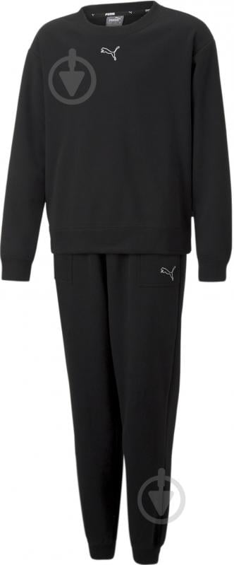 Спортивный костюм Puma LOUNGEWEAR SUIT FL G 67073401 черный - фото 1