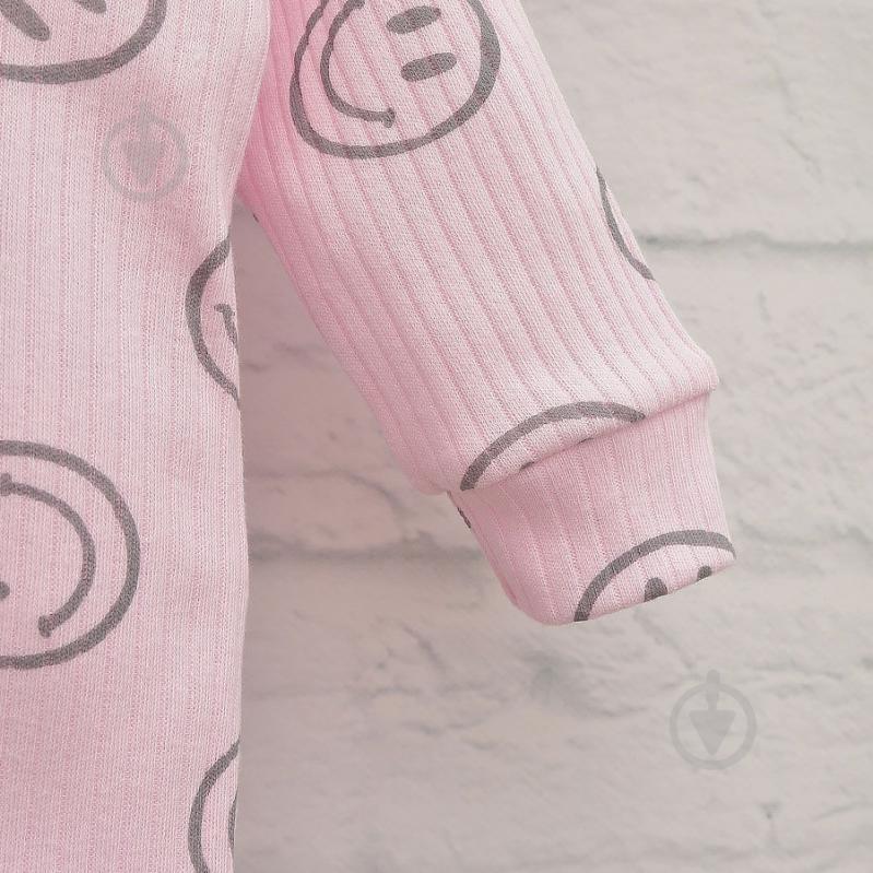 Комбинезон для девочки Blanka Смайлик р.62 розовый 110708 - фото 3