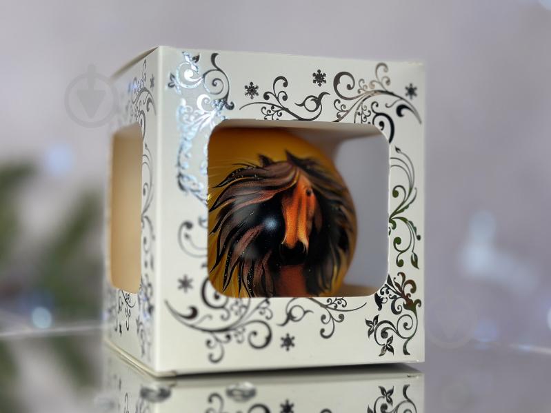 Куля ялинкова Символ 2026 Стрімкий кінь d 85 мм золото 4820001234107 - фото 5 Куля ялинкова Символ 2026 Стрімкий кінь d 85 мм золото 4820001234107 - фото 5