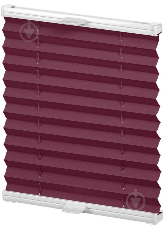 Штора-плісе Rollotex тканина DUO ECORO 100х150 см Бордовий - фото 1
