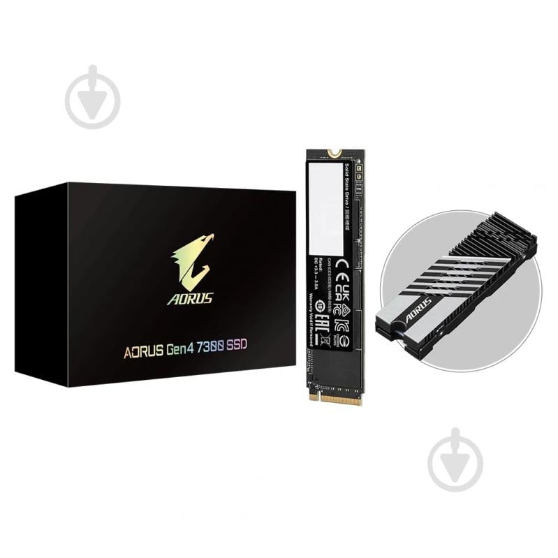 SSD-накопичувач Gigabyte AORUS 2000GB M.2 PCI Express 4.0 x4 3D NAND (AG4732TB) - фото 4