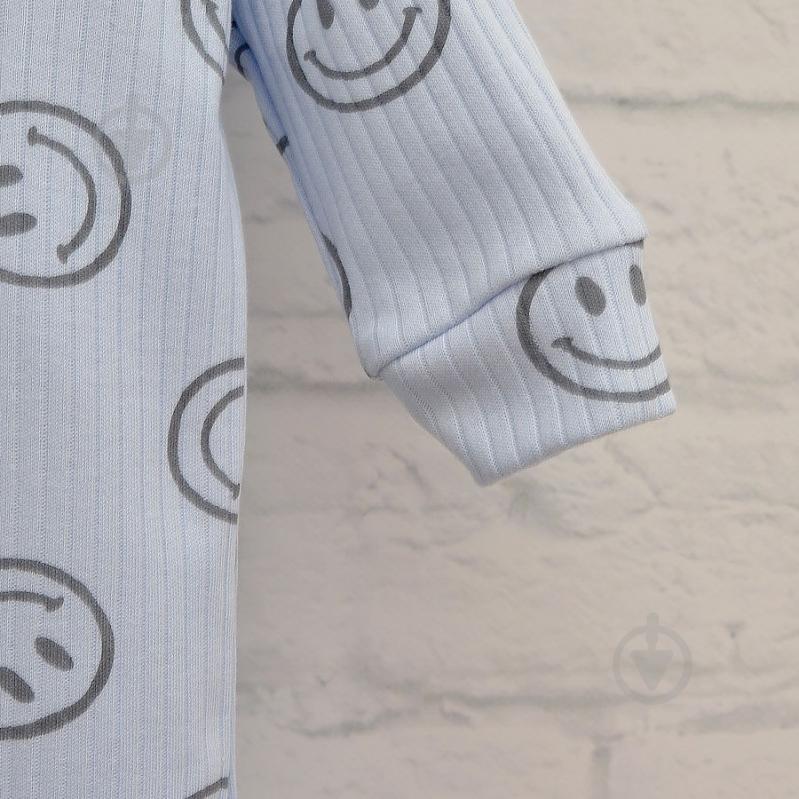 Комбінезон для хлопчика Blanka Смайлик р.62 блакитний 110709 - фото 3