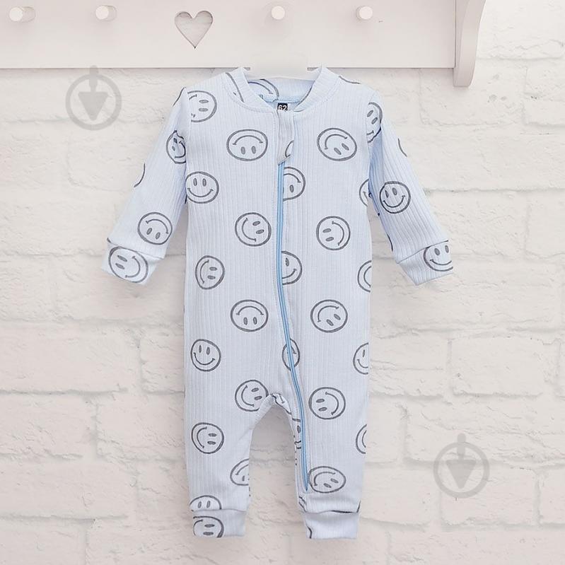 Комбінезон для хлопчика Blanka Смайлик р.62 блакитний 110709 - фото 1