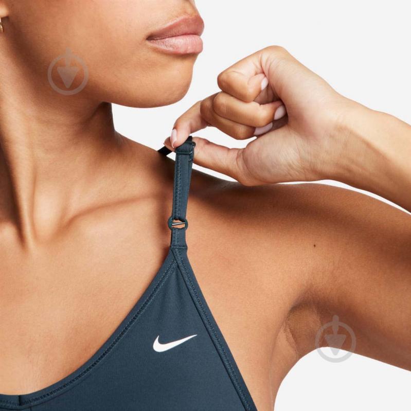 Бра Nike W NK INDY V-NECK BRA CZ4456-328 р.S сірий - фото 6