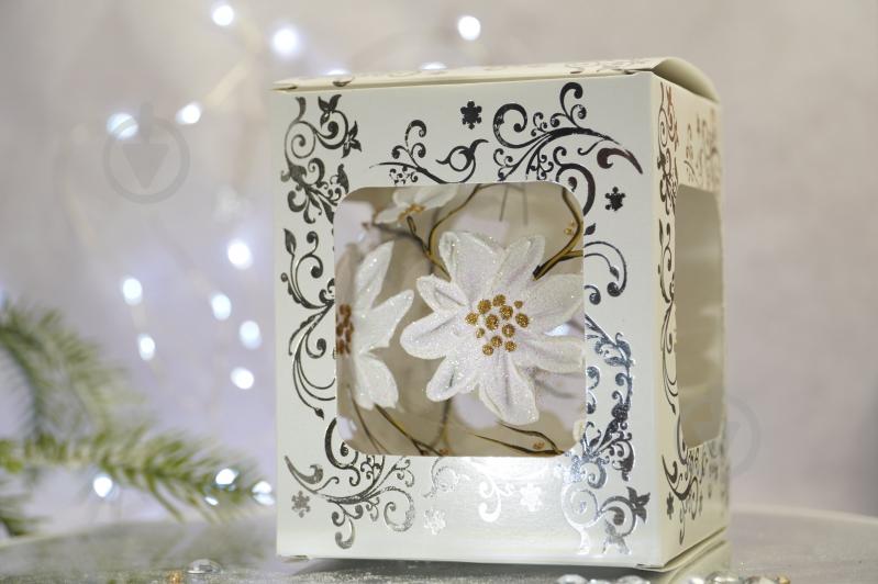 Куля ялинкова Магнолія біла d 100 мм прозорий 4820001112443 - фото 4