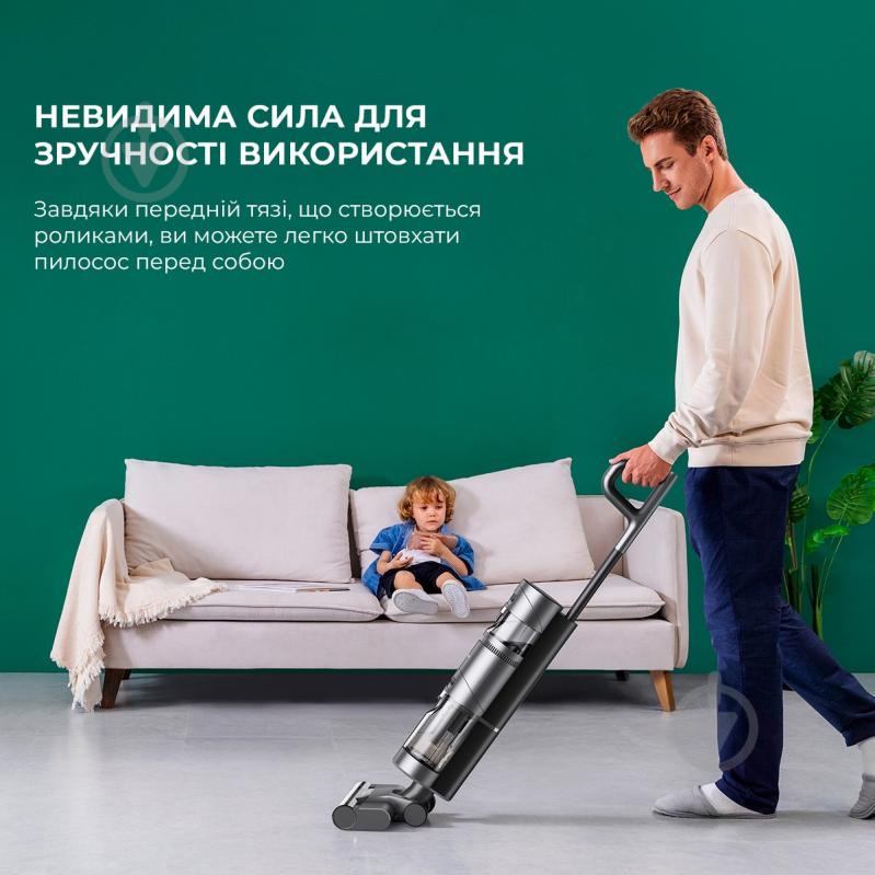 Пилосос акумуляторний Deerma Wet&Dry H11 MAX (404400) grey - фото 4