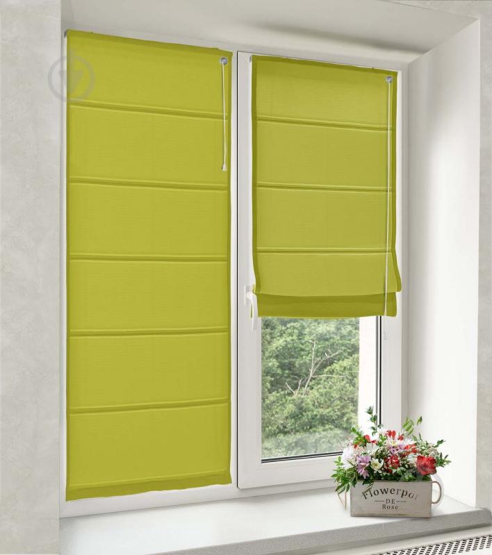 Римська штора Rollotex Шнурове керування ASTI 40x240 см Лаймова - фото 1 Римська штора Rollotex Шнурове керування ASTI 40x240 см Лаймова - фото 1