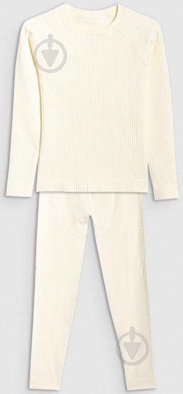 Комплект термобелья 4F SEAMLESS UNDERWEAR F251 4FJWAW25USEAF251-11S р.152-158 белый - фото 1