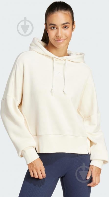 Джемпер Adidas W LNG HOODIE IP2284 р.L бежевый - фото 2