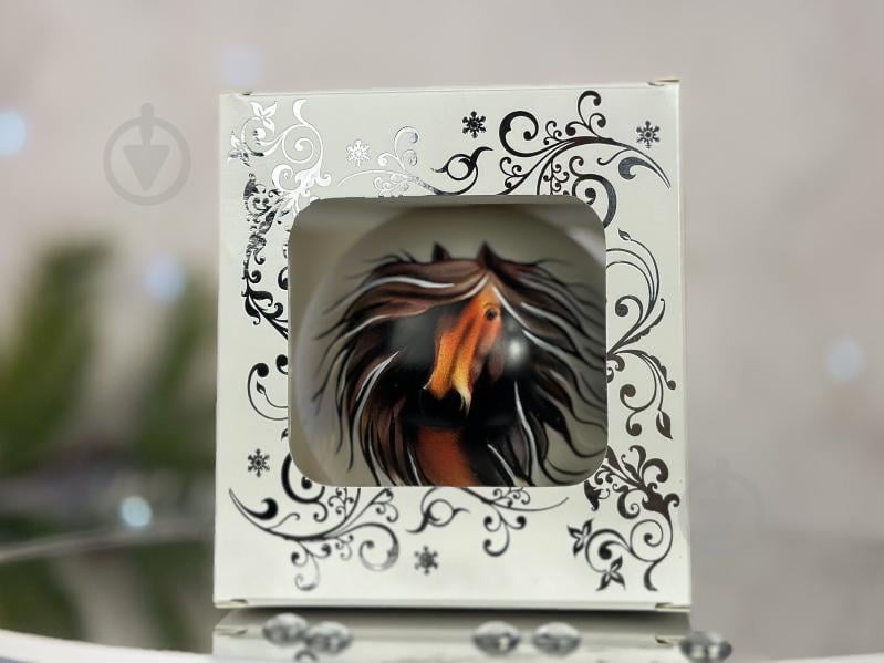 Куля ялинкова Символ 2026 Стрімкий кінь d 85 мм білий 4820001180541 - фото 5 Куля ялинкова Символ 2026 Стрімкий кінь d 85 мм білий 4820001180541 - фото 5