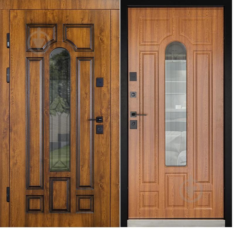 Двері вхідні Abwehr MG3 (487+487)(Vс)(СПЗ)(К55) 096L(ЗД+РТ)+(ЗД) NEW дуб золотий 2050x960 мм ліві - фото 1 Двері вхідні Abwehr MG3 (487+487)(Vс)(СПЗ)(К55) 096L(ЗД+РТ)+(ЗД) NEW дуб золотий 2050x960 мм ліві - фото 1