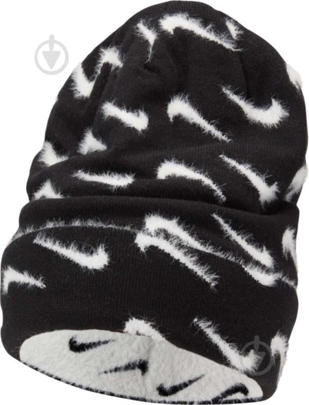 Шапка Nike K NK PEAK BEANIE POM FJ6306-010 р.one size черный - фото 3