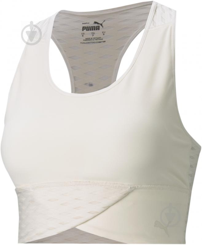 Майка Puma Mid Impact Flawless Bra 52029875 р.S белый - фото 1