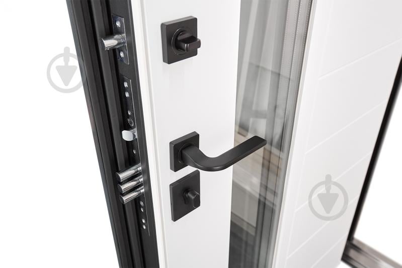 Дверь входная Abwehr MG3 (529+529)(Vв)(ВСМс)(СПЗ)096Л(7016n)+(Б) NEW RAL 7016 / белая текстура 2050x960 мм левая - фото 10