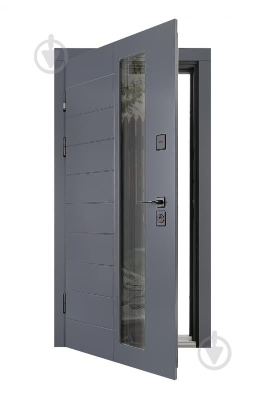 Дверь входная Abwehr MG3 (529+529)(Vв)(ВСМс)(СПЗ)096Л(7016n)+(Б) NEW RAL 7016 / белая текстура 2050x960 мм левая - фото 4