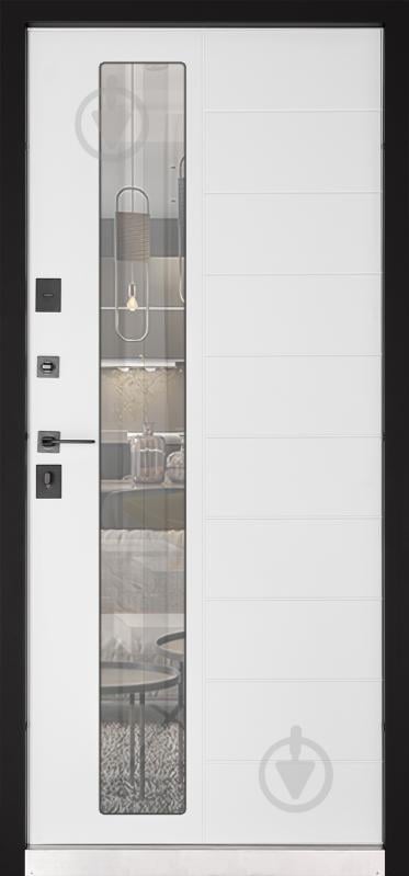 Дверь входная Abwehr MG3 (529+529)(Vв)(ВСМс)(СПЗ)096Л(7016n)+(Б) NEW RAL 7016 / белая текстура 2050x960 мм левая - фото 3