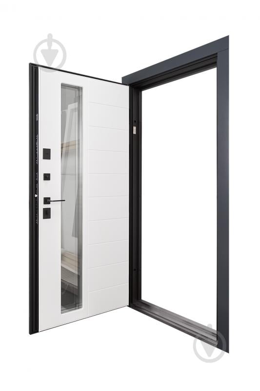 Дверь входная Abwehr MG3 (529+529)(Vв)(ВСМс)(СПЗ)096Л(7016n)+(Б) NEW RAL 7016 / белая текстура 2050x960 мм левая - фото 7