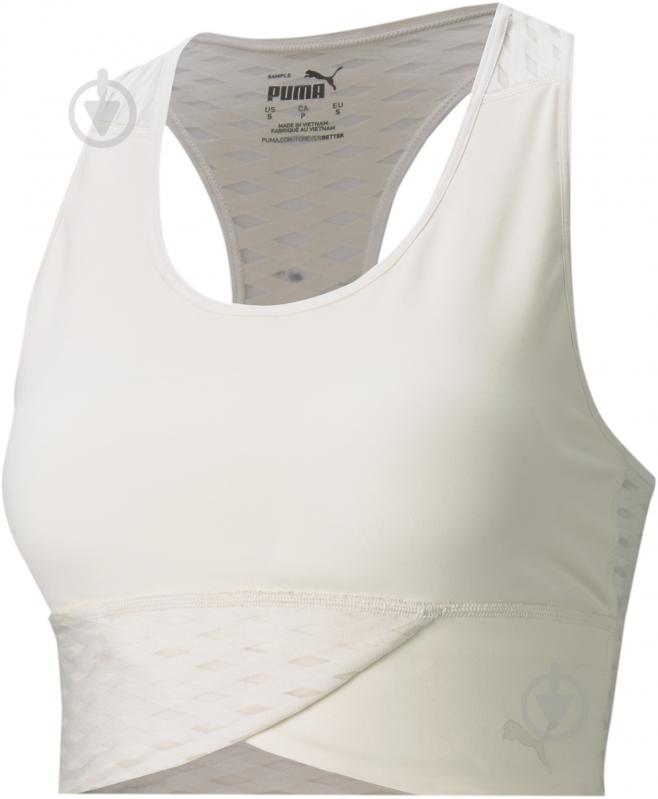 Майка Puma Mid Impact Flawless Bra 52029875 р.XL білий - фото 1