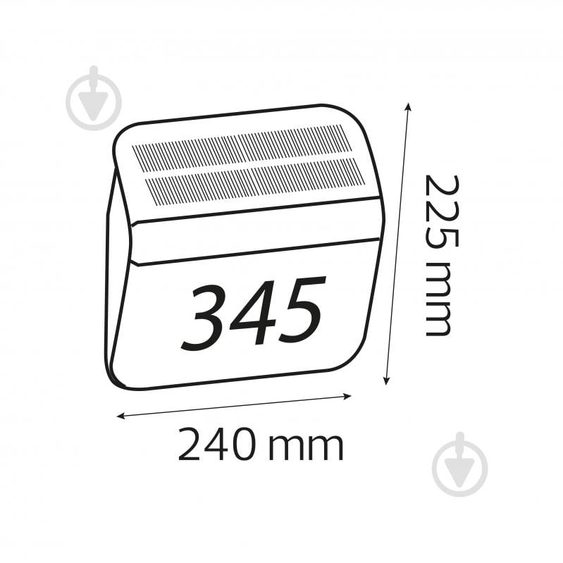 Подсветка для фасадов и ступенек HOROZ ELECTRIC на солнечной панели 04000K 4 lm OMNIA 1x0,1 Вт белый 078-013-0003-020 - фото 2