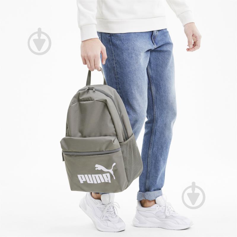 Рюкзак Puma Phase Backpack SS21 07548745 серый - фото 3