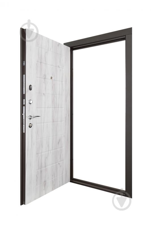 Дверь входная Abwehr АМ-462 086Л (V) (ШБр+ДКфБ) Avers+Kale НЧ шагрень бронза / дуб кремовый 2050х860 мм левая - фото 5