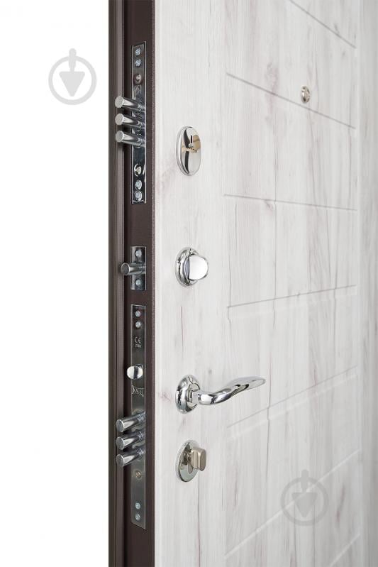 Дверь входная Abwehr АМ-462 086Л (V) (ШБр+ДКфБ) Avers+Kale НЧ шагрень бронза / дуб кремовый 2050х860 мм левая - фото 6