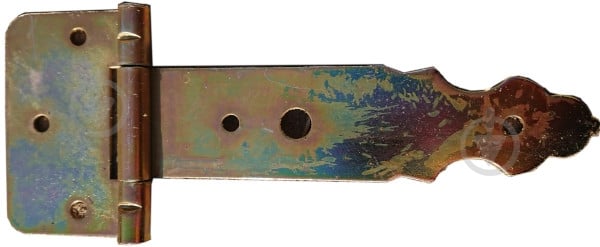 Петля Стрела фигурная 200мм желтый цинк универсальная - фото 1