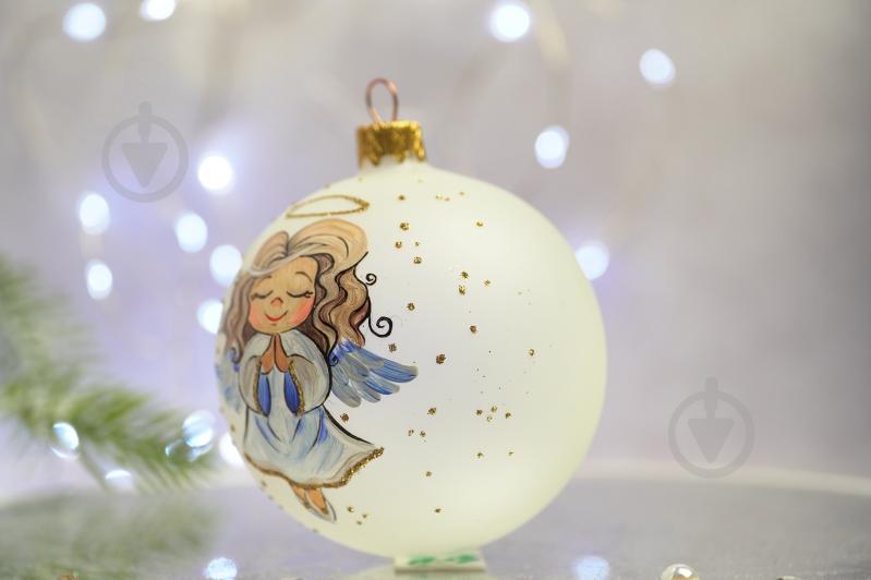 Куля ялинкова Ангелики-діти "Розумниця" d 85 мм білий 4820001112542 - фото 3 Куля ялинкова Ангелики-діти "Розумниця" d 85 мм білий 4820001112542 - фото 3