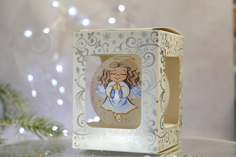 Куля ялинкова Ангелики-діти "Розумниця" d 85 мм білий 4820001112542 - фото 4 Куля ялинкова Ангелики-діти "Розумниця" d 85 мм білий 4820001112542 - фото 4