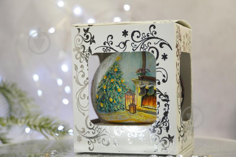 Куля ялинкова Новорічний камін d 100 мм чорний 4820001112573 - фото 4 Куля ялинкова Новорічний камін d 100 мм чорний 4820001112573 - фото 4