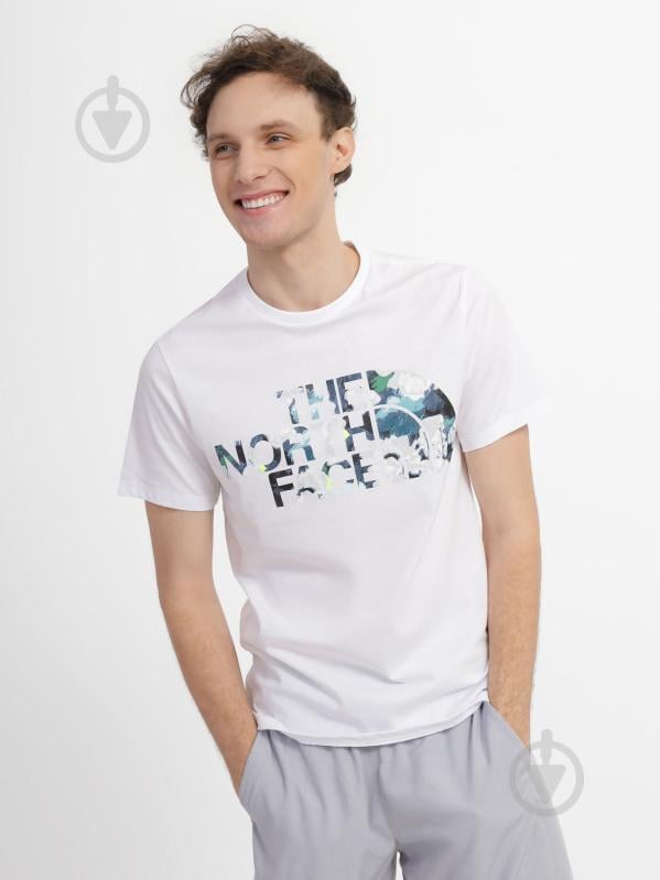 Футболка THE NORTH FACE M STANDARD SS TEE NF0A4M7XIW91 р.S белый - фото 1