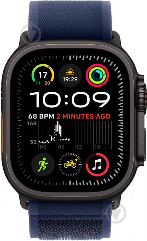 Ремінець Apple 49mm Blue Trail Loop - S/M - Black Titanium Finish (MYQ73ZM/A) - фото 3