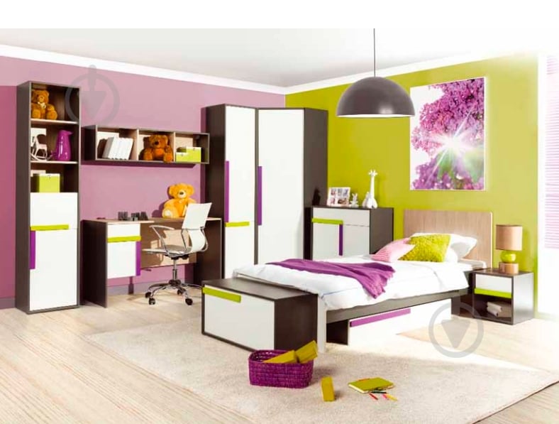 Стеллаж 1340x840x360 мм VMV Holding дуб сонома/белый/графит ДСП полки 6 шт. - фото 4