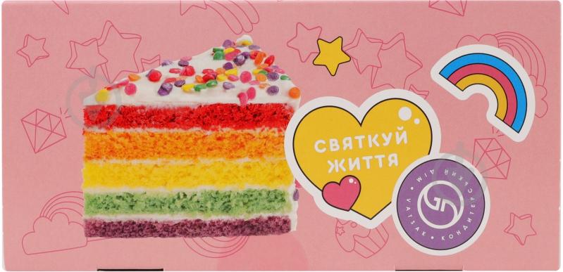 Торт Vatsak Rainbow Радуга 650г - фото 4 Торт Vatsak Rainbow Радуга 650г - фото 4