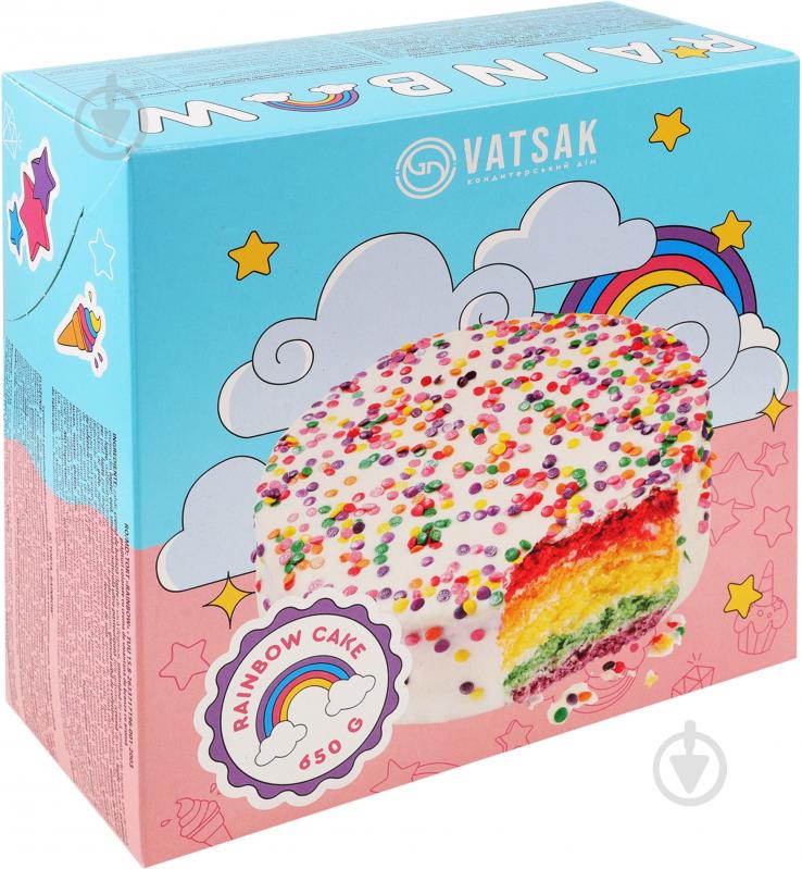 Торт Vatsak Rainbow Радуга 650г - фото 1 Торт Vatsak Rainbow Радуга 650г - фото 1