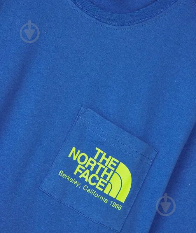 Футболка THE NORTH FACE M BERKELEY CALIFORNIA POCKET TEE NF0A55GDLV61 р.S голубой - фото 2