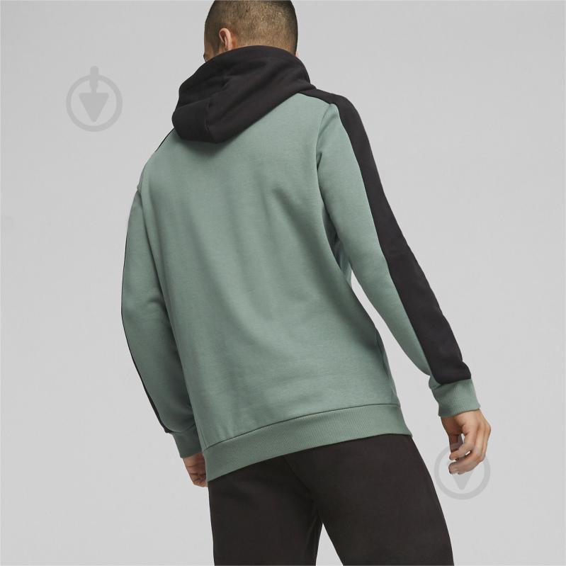 Джемпер Puma ESS BLOCK X TAPE HOODIE FL 67334244 р.S зелений - фото 5