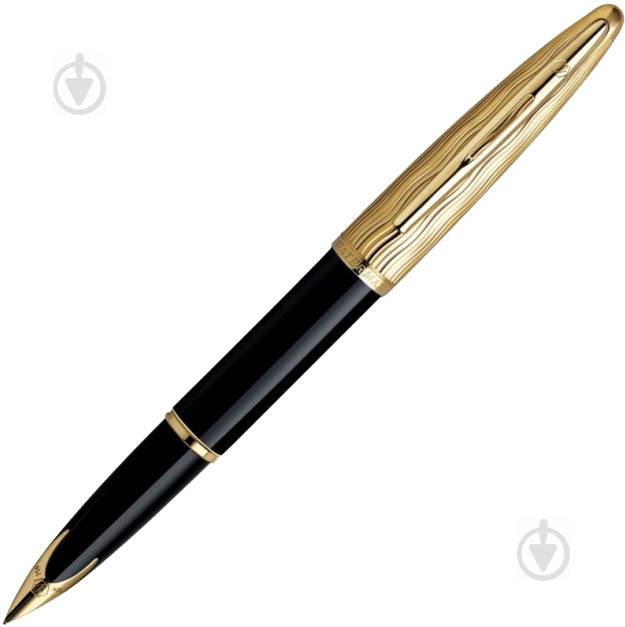 Ручка перова Waterman Carene Essential Black/Gold FP F 11204 - фото 1