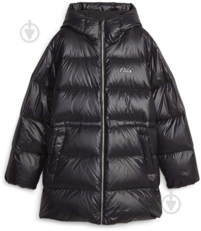 Пальто жіноча зимова Puma STYLE HOODED DOWN JACKET 67536801 р.XS чорна - фото 1