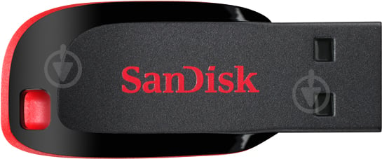 Флеш-память USB SanDisk Cruzer Blade 64 ГБ USB 2.0 black/red - фото 1