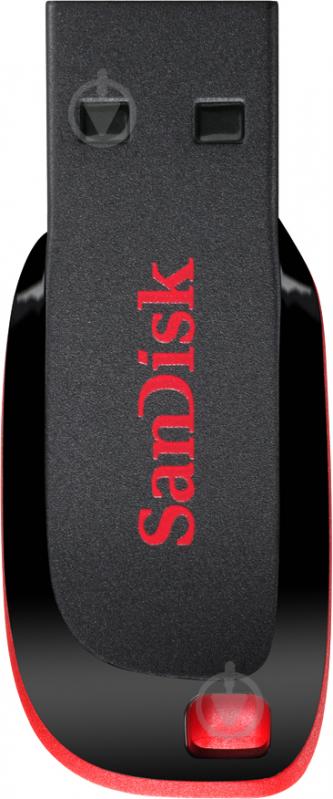 Флеш-память USB SanDisk Cruzer Blade 64 ГБ USB 2.0 black/red - фото 3