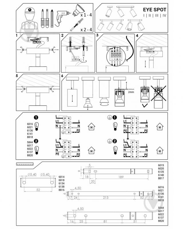 Спот Nowodvorski Eye Spot 1x35 Вт GU10 чорний 6018 - фото 3